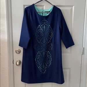 Navy blue and teal Tianna B. dress!